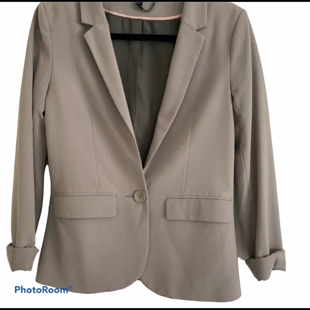 Fitted Divided by H&M Grey Blazer